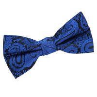 Paisley Royal Blue Bow Tie