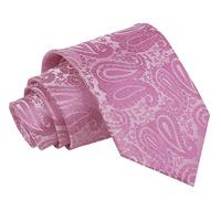 paisley baby pink tie