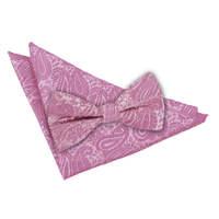 Paisley Baby Pink Bow Tie 2 pc. Set