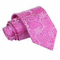 Paisley Fuchsia Pink Tie
