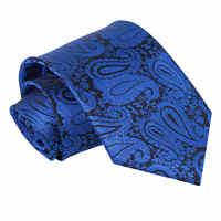 paisley royal blue tie