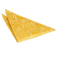 Paisley Gold Handkerchief / Pocket Square