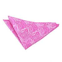 paisley fuchsia pink handkerchief pocket square