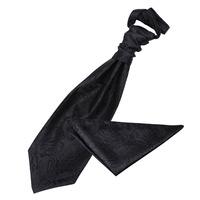 paisley black scrunchie cravat 2 pc set