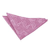Paisley Baby Pink Handkerchief / Pocket Square