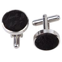 paisley black cufflinks