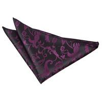 passion black purple handkerchief pocket square