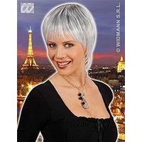 Paris - White/black Wig For Hair Accessory Fancy Dress