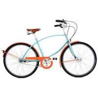 Pashley Tube Rider Hybrid Bike | Blue/Orange - 19 Inch