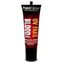 paintglow halloween uv fake blood gel glows orange