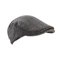Parapet Waterproof Flat Cap - Herringbone