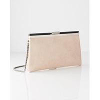 Patent Leather Clutch, Soft Blush Patent, Size One Size