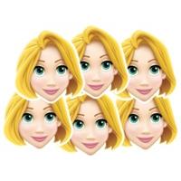 Pack Of 6 Rapunzel Face Masks