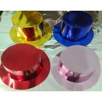 Party Top Hats Foil Assorted 25s