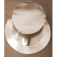 Party Top Hats Foil Silver 25s