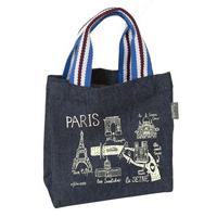 Paris Cityscape - Mini Denim Tote Bag
