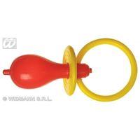 Pacifier Giant Sounding Yellowithred Asst Accessory For Fancy Dress