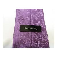 paul smith metallic lilac silk tie