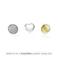 PANDORA Petite Memories November Citrine Locket Charm Set 792091CI