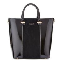 Pauls Boutique-Handbags - Natasha Half Patent - Black