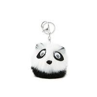 Panda Pom Pom Keychain