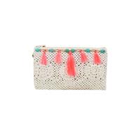 Palme Beige Clutch Crochet