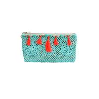 Palme Blue Clutch Crochet