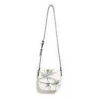 palm tree print saddle bag