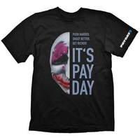 Payday 2 Men\'s Houston Mask Extra Extra Large T-shirt Black (ge1729xxl)