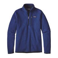 patagonia mens better sweater 14 zip jacket harvest moon blue