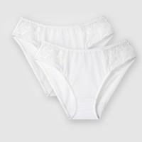 Pack of 2 Embroidered Tulle Briefs