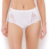 Pack of Two Cotton and Lace Midi Briefs