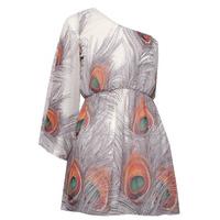 Paprika Print One Shoulder Dress