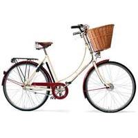 Pashley Sonnet Bliss Womens Hybrid Bike | White/Red - 17.5 Inch