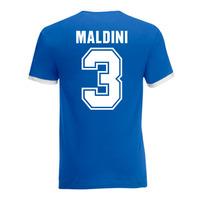 Paolo Maldini Italy Ringer Tee (blue)