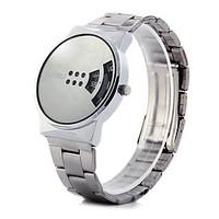 Paidu Brand Japan Movt Male Quartz Reflective Mirror Oval Scale Wristwatch with Alloy Band Wrist Watch Cool Watch Unique Watch