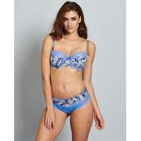 Panache Jasmine Blue Print Balcony Bra