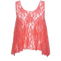 Paprika Lace Crop Top