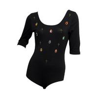 Paprika Gem Stone Embellished Leotard