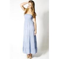 Paprika Tube Shear Maxi Dress