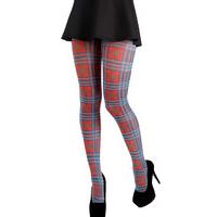 pamela mann benton plaid tartan printed tights