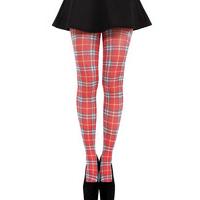 pamela mann thompson red tartan tights