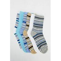 Pack Of 6 Striped Socks