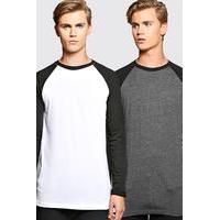 Pack Long Sleeve Raglan T Shirt - multi