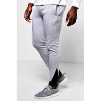 Panel Skinny Fit Joggers - grey