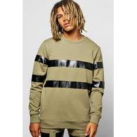 Panel Sweatshirt - khaki