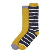 Park Cosy Fluffy Sock Twin Pack Turmeric