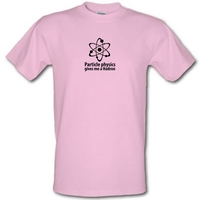 particle physics gives me a hadron male t shirt