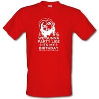Party Like It\'s My Birthday Xmas male t-shirt.