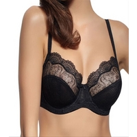 Panache Superbra Elsa, Black U/W Balconnet Bra